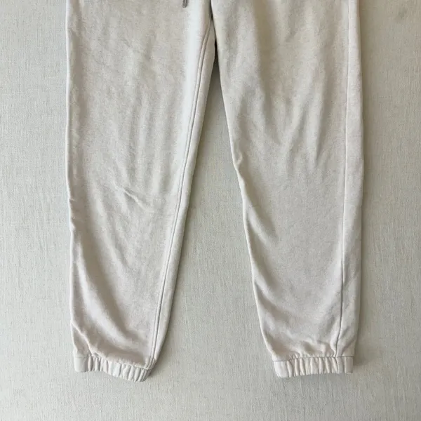Jordan Flight Joggers Womens Small Beige Fleece‎ Sweatpants Jumpman Streetwear - Image 8