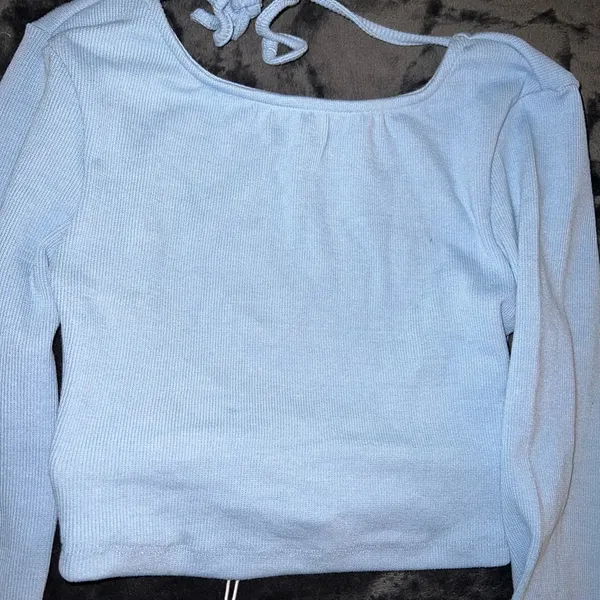 Princess Polly Skylar Long Sleeve Top in Blue Size 4 New with tag - Image 6