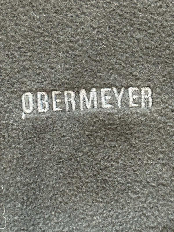 VTG Obermeyer Black Fleece Zip Vest Outdoor Ski Lodge Gorpcore high neck EUC M - Image 5