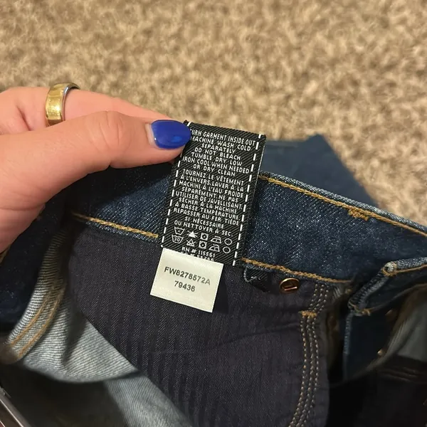 NWT 7 For All Mankind Edie Jeans Blue Size 28 - Image 6
