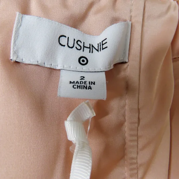 Cushnie Blush Pink Strapless Asymmetrical Midi Dress Formal Size 2 Extra Small - Image 4
