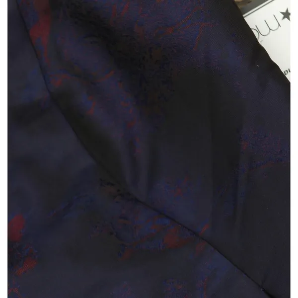 NWT Adrianna Papell Pleated Floral Jacquard Dress Navy Blue / Pink Multi 6 - Image 10