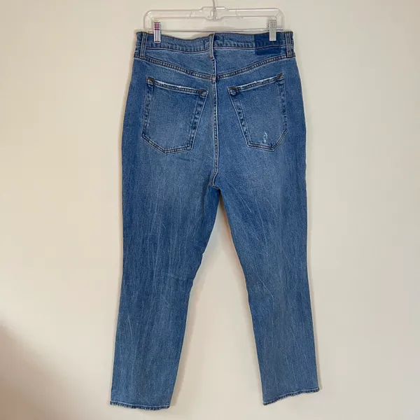 Ultra High Rise 90s Slim Straight Distressed Jeans - Image 6