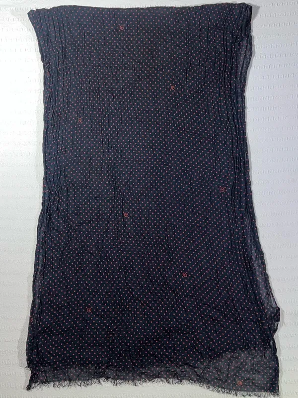 Moschino Womens Modal Polka Dot Scarf Wrap Designer Lightweight - Image 2