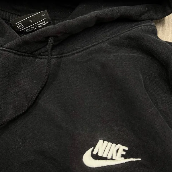 Nike black Club classic embroidered hoodie Women’s - Image 3