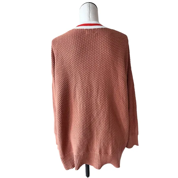 NWOT aerie Oversized Varsity Cardigan small - Image 9