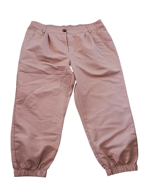 HALARA Mid Rise Casual Cotton Joggers Rose Pink Size XL NEW - Image 5