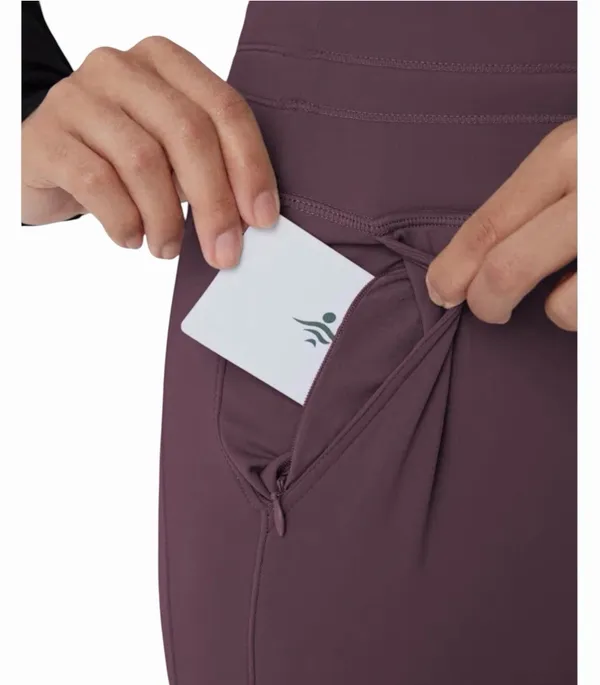 Halara Womens SoftlyZero High Wasited Leggings Size M Drawstring Activewear Gym - Image 4