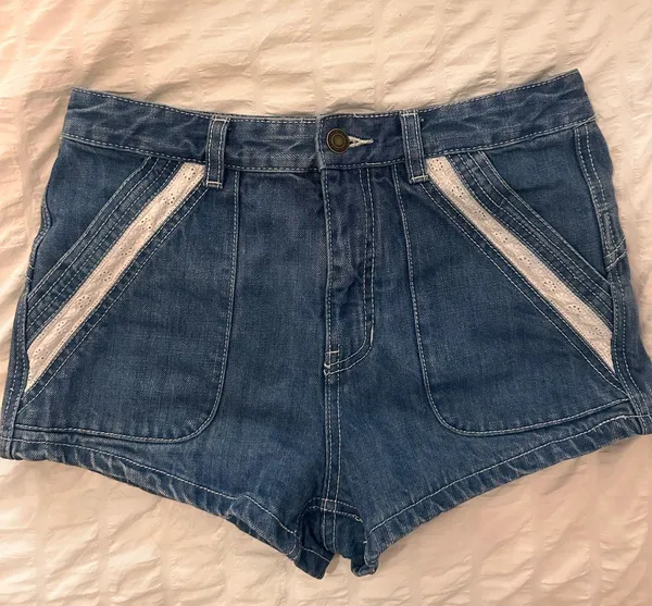 Free People Denim Shorts Eyelet detail - Image 2