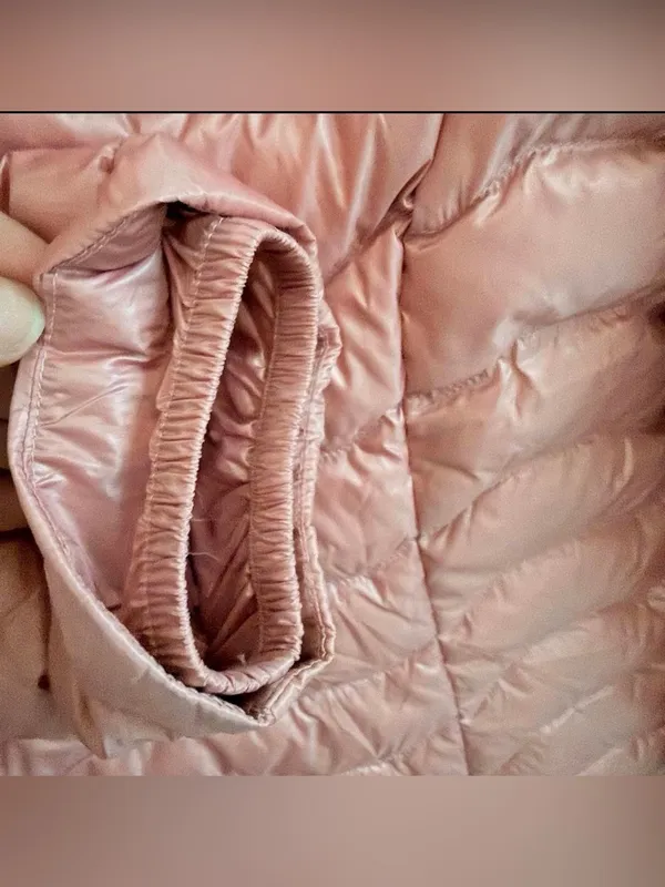 Ariat Pink Puffer Jacket Full Zip Down Filled XL - Image 6