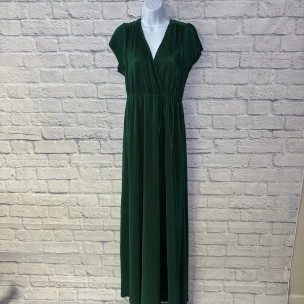 Baltic Born Athena Pleated Maxi Dress Forest Green Maxi Dress Large NWT wedding - Image 14