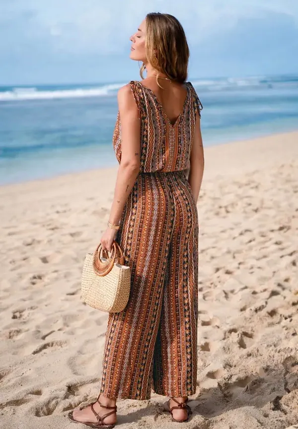 CUPSHE Molten Glow Boho Jumpsuit - Image 2