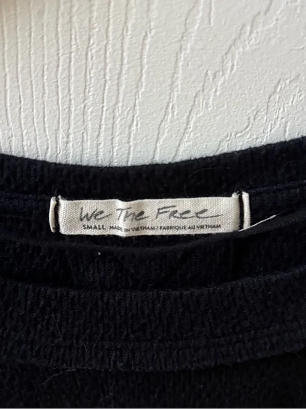 Free People Snowy Thermal Top in Black - Image 4