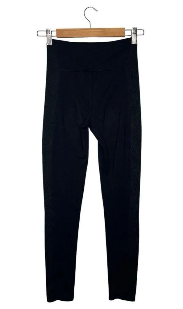 Spanx Leggings Womens Small Full Length Seamless Textured Sides Black FL3115 - Image 2