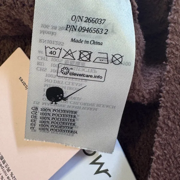 NWT Monki C Say Knit Top Dark Brown Boucle Knit Sleeveless Crop Tank Small - Image 6