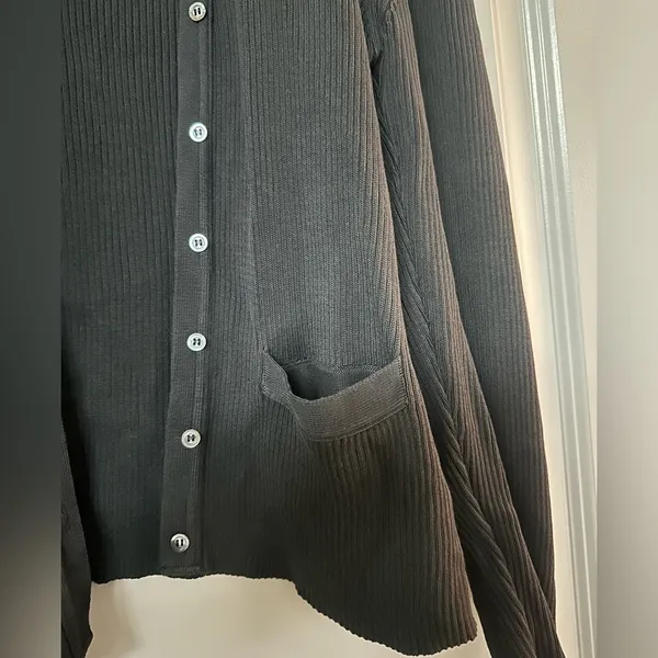 Lilly Pulitzer White Label Vintage Black Cotton Cardigan - Image 4