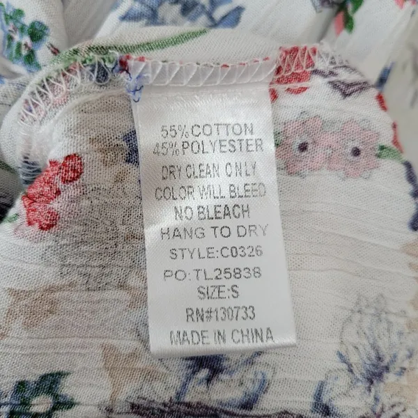 Umgee USA Women's Size S White Floral‎ Lace Halter Neck Mini Dress - Image 6