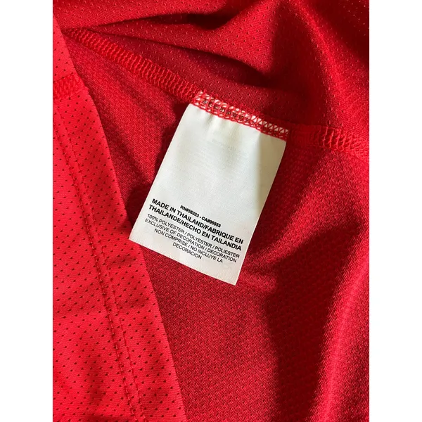 Nike Running Dri-FIT Red Shirt Small Long Sleeve Athletic Reflective Logo Sporty - Image 8