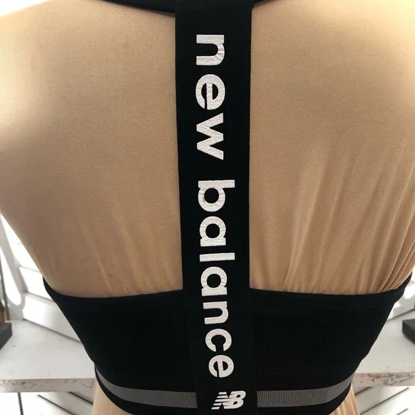 New Balance Black Racerback Sports Bra Size Small - Image 8