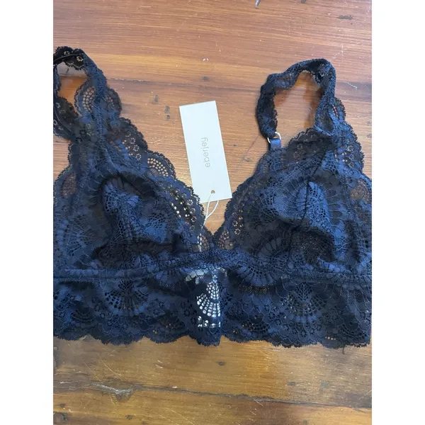 Eberjey The Mariana Whispers Bralette Sz Small Lacey Black NWT $88 - Image 7