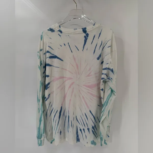 DAYDREAMER Pink Floyd‎ Space Oversized Long Sleeve Tie Dye Band Tee large - Image 5