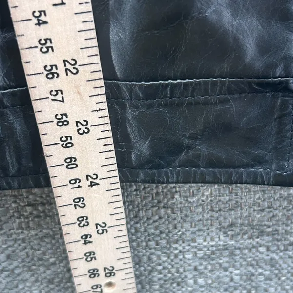 Old Navy Leather Moto Jacket‎ Black Large - Image 11