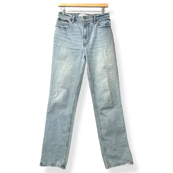Abercrombie & Fitch Women 90s Straight Ultra High Rise Jeans 28/6 Retro‎ - Image 2