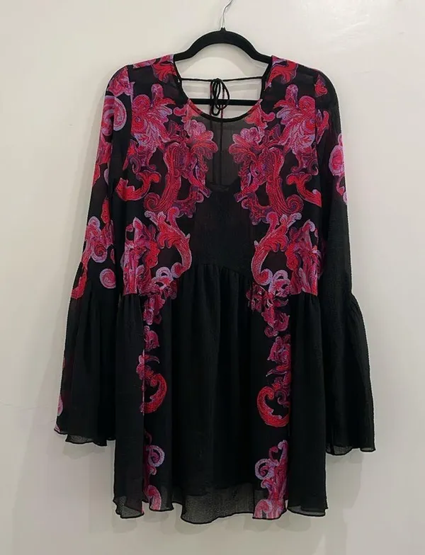 Free People Symphony Slip Dress Size Medium - Image 10