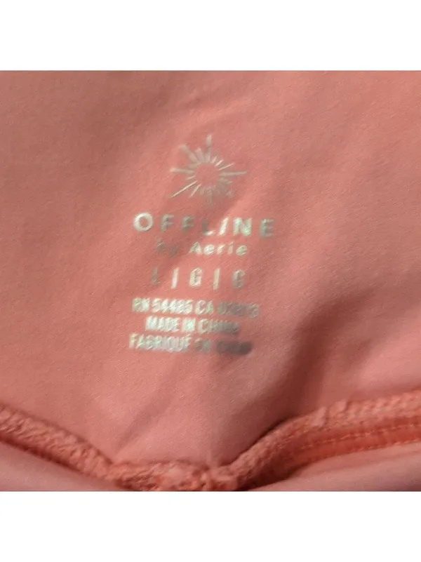 Aerie Offline 2 In 1 Pink Floral Shorts Size Large - Image 4