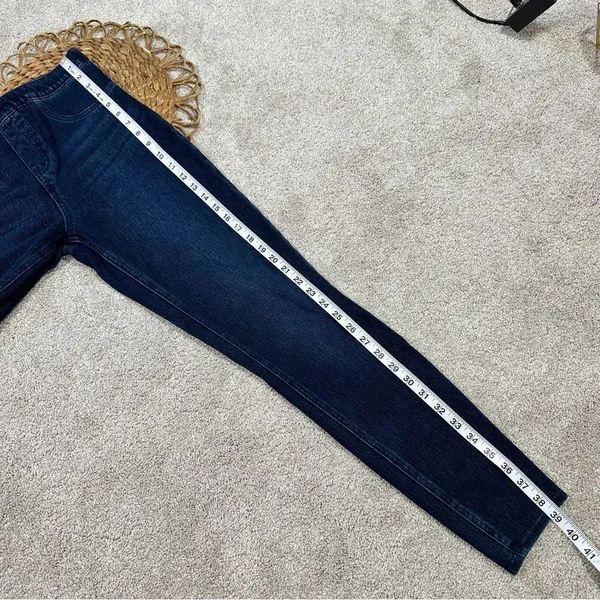 Spanx Ankle Jean-Ish Leggings Jeggings High-Rise Twilight Rinse Blue Size L - Image 17