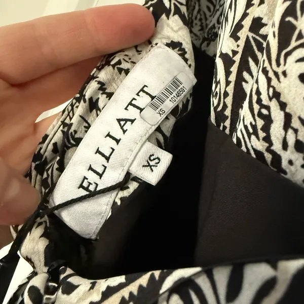 $189 New Elliatt Autonomy Dress - Black &White - XS - Image 8