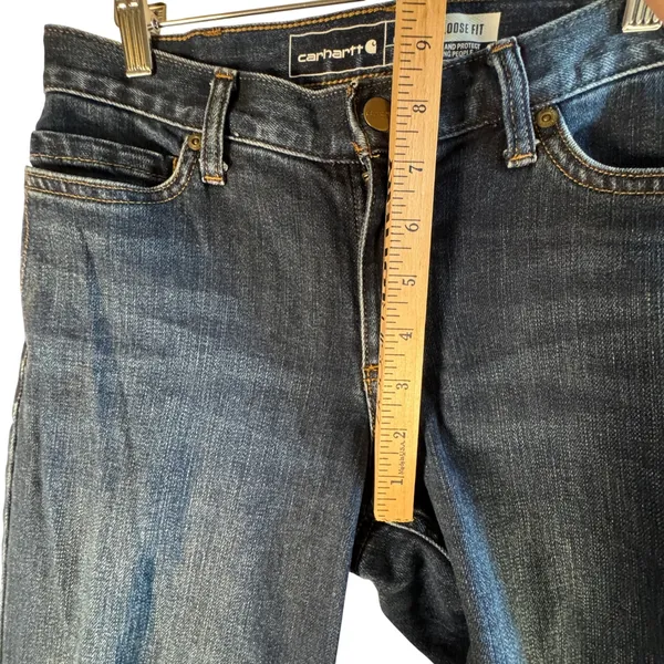 Carhartt Rugged‎ Flex Loose Fit Jeans Dark Wash Indigo Denim Size 2 Reg BD2731-W - Image 8