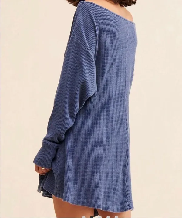 ✨Free People Josie Thermal Navy Sz Medium Dress✨ - Image 3