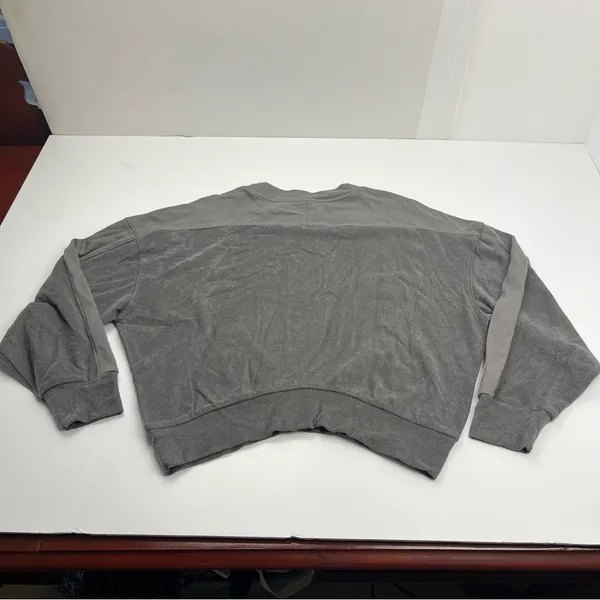 Varley Lyle Top Pavement Grey‎ Gray Womens Size Medium Sweatshirt *FLAWED - Image 13