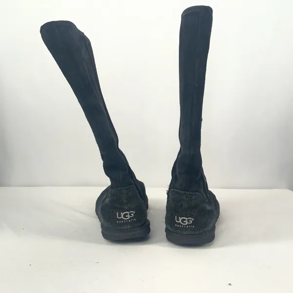 Ugg Suede Button Side Boots in Black Size 6‎ - Image 4