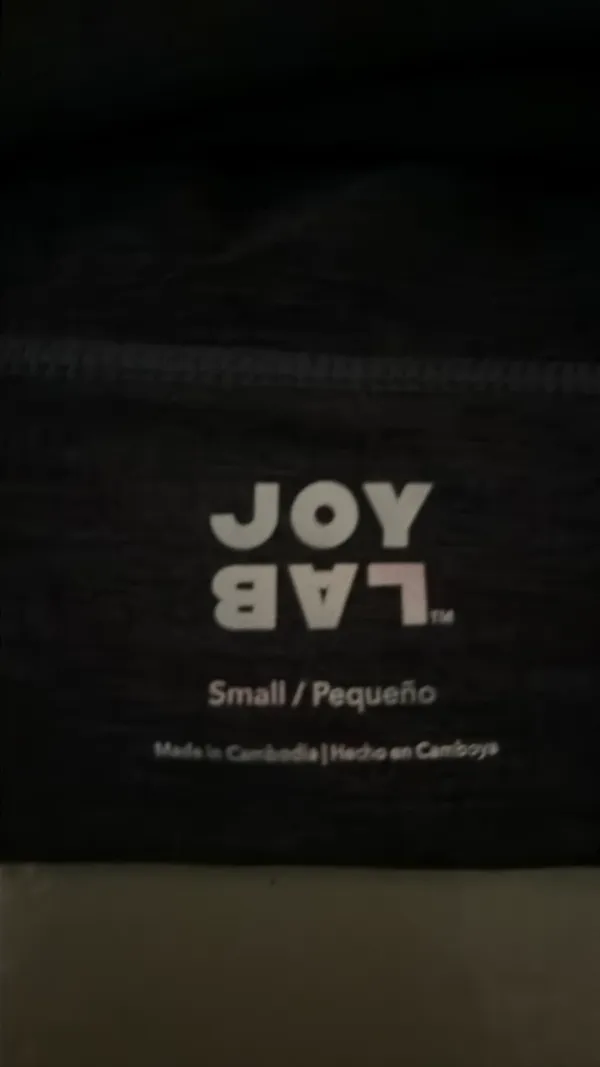 JoyLab Black Sports Bra xxs cross back - Image 3