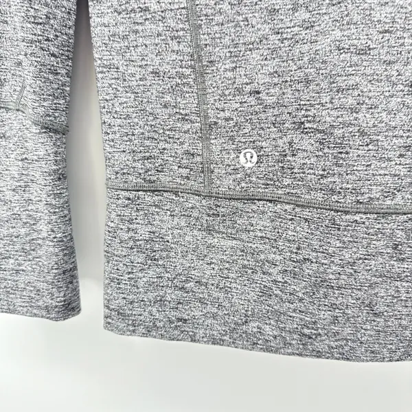 Lululemon Stride Jacket‎ II With Hood Thumbhole Zip Up Gray Activewear SZ 4 - Image 5