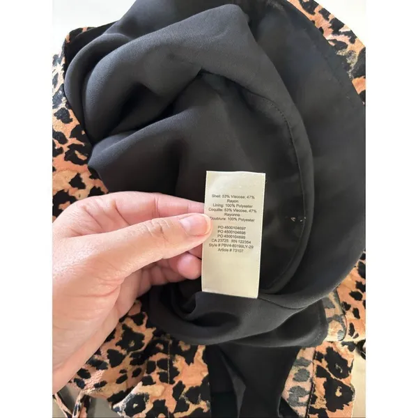 Aritzia Wilfred Isabelle Leopard Print Mini Slip Dress Size 2 - Image 4