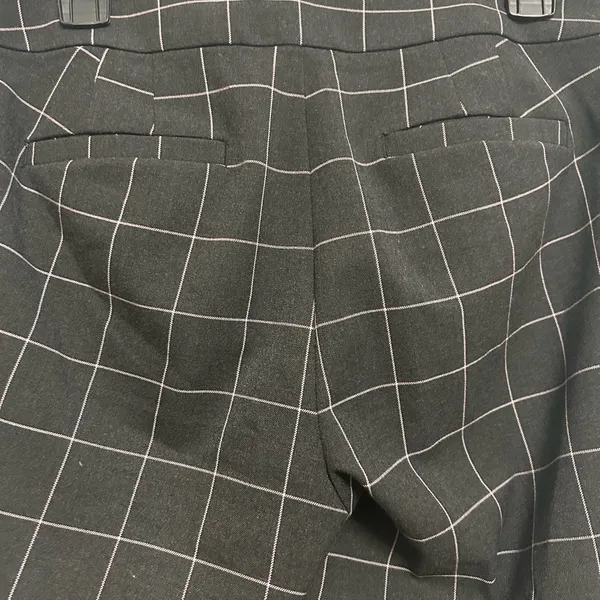 Loft Julie Gray Purple Stripes Trouser Pants Size 4‎ - Image 5