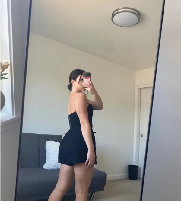 Black corset crop top Size M - Image 3