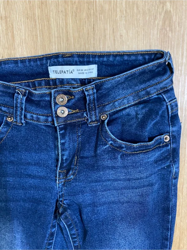 Telepatia Dark Indigo Flare Jeans - Women's - Image 3