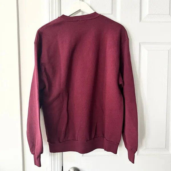Vintage Jerzees Burgundy 1997 Winterfest Historic Hollidaysburg Sweatshirt Read - Image 9