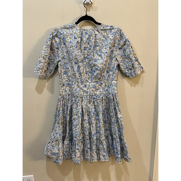 By Timo Poplin Mini Dress Blossoms‎ Size Medium Floral - Image 2