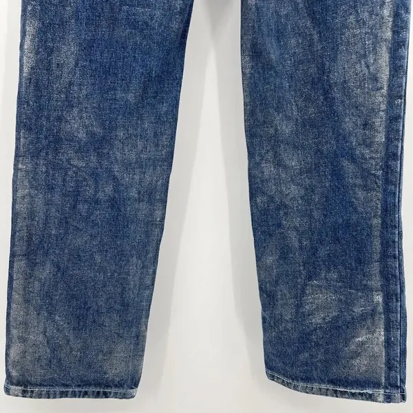 BDG Urban Outfitters Straight Leg‎ Cowboy Jean Metallic Mid Rise Women's Size 25 - Image 7