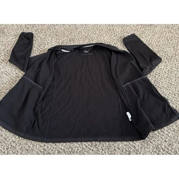 WonderWink Women's Black Athletic Full‎ Zip Jacket Size Medium - Image 4