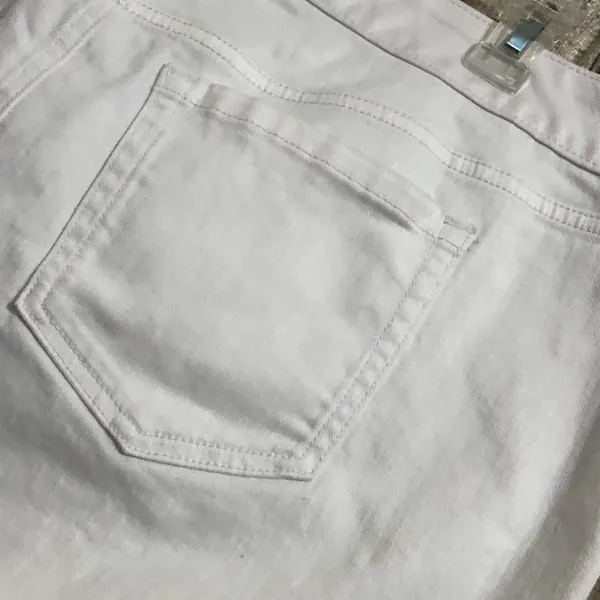 Torrid White Denim Mini Skirt  - Image 7