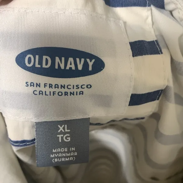 Old Navy striped hooded jacket lightweight rain woman size XL - Image 6