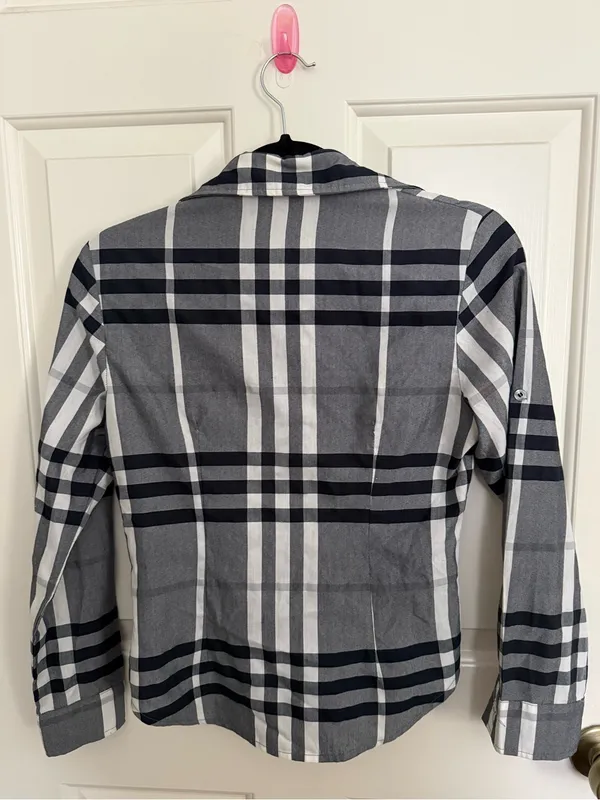 Burberry London Nova Check Women’s Button Down Blouse - Image 3