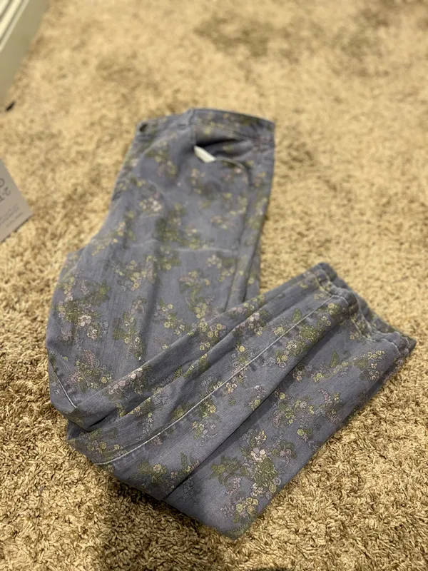 Floral denim jeans - Image 2