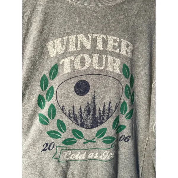 Aerie Women's Size Large Cozy Crew Sweatshirt The Chill Gray Winter Tour 06 Cold - Image 8